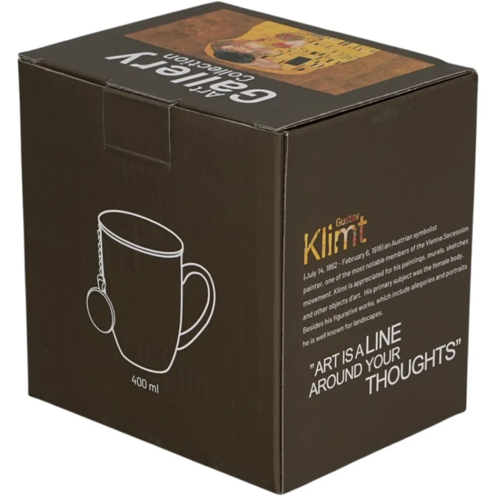 Kubek z zaparzaczem i zawieszką Klimt THE KISS CLASSIC 400 ml * Duo Clearance