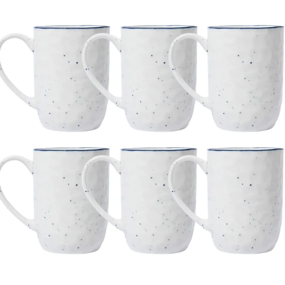 Kubki porcelanowe 395 ml 6 szt. Pebbles