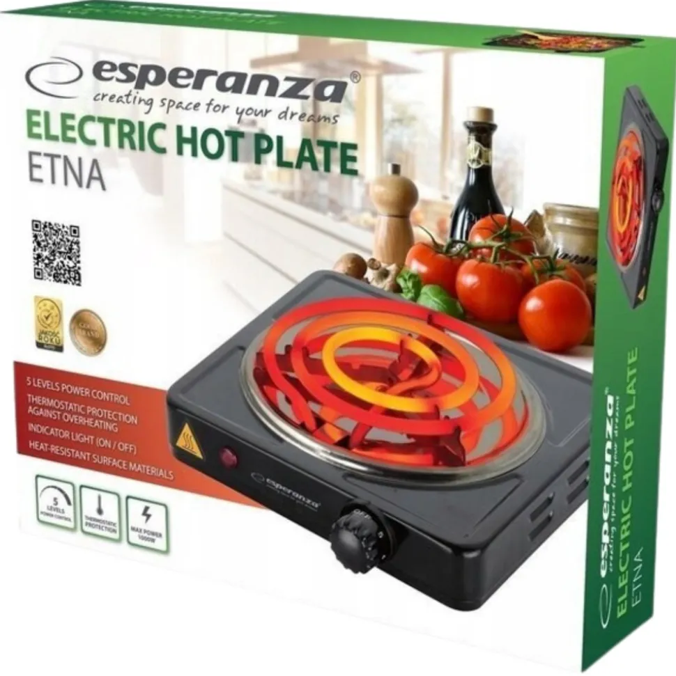 Kuchenka elektryczna ESPERANZA ETNA EKH012K