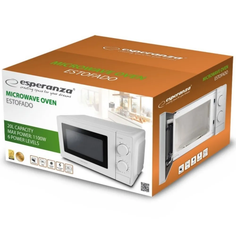 Kuchenka mikrofalowa ESTOFADO EKO011W * Esperanza Sale