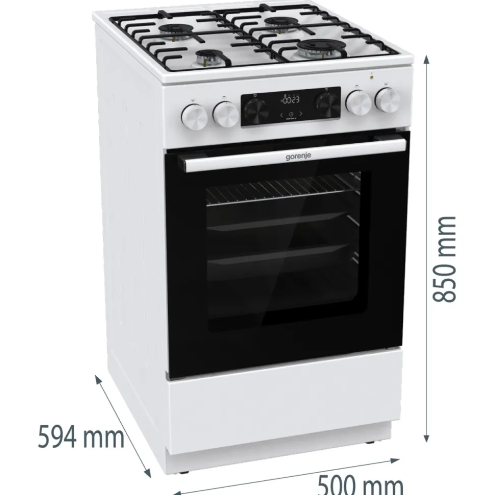 Kuchnia gazowo-elektryczna GORENJE GK5C42WH