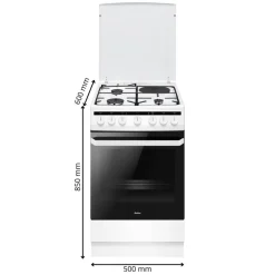 Kuchnia gazowo-elektryczna 58ME4.38HZpMs(W) * Amica Sale