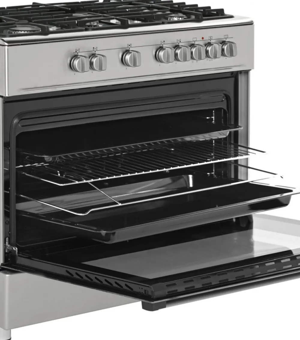 Kuchnia gazowo-elektryczna KWGE-K90A Cheff inox * Ravanson Online