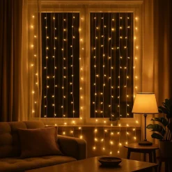 Kurtyna świetlna 4m ciepła biel 800 LED