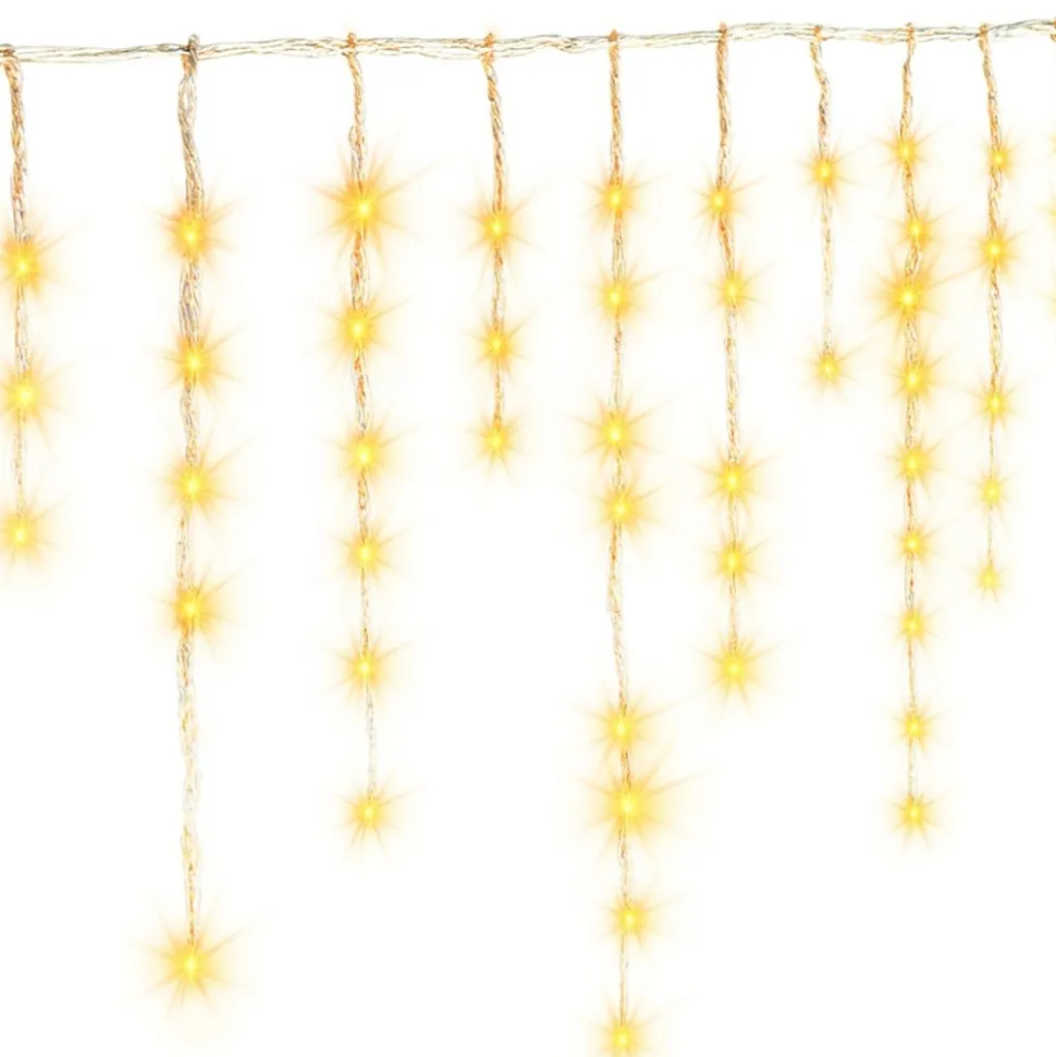 Kurtyna świetlna 10m ciepła biel 600 LED