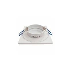 Kwadratowe Oczko Sufitowe Podtynkowe Białe 1xGU10 8,5cm IP44 Bez Oprawki * Eko-light Clearance