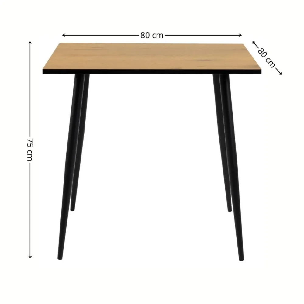 Kwadratowy stół do jadalni Wilma 80x80 cm * Actona Discount