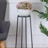 Kwietnik industrialny czarny stojak 70 cm LOFT