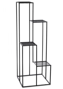 Kwietnik KASKADA czarny 110 cm siatka metalowy LOFT
