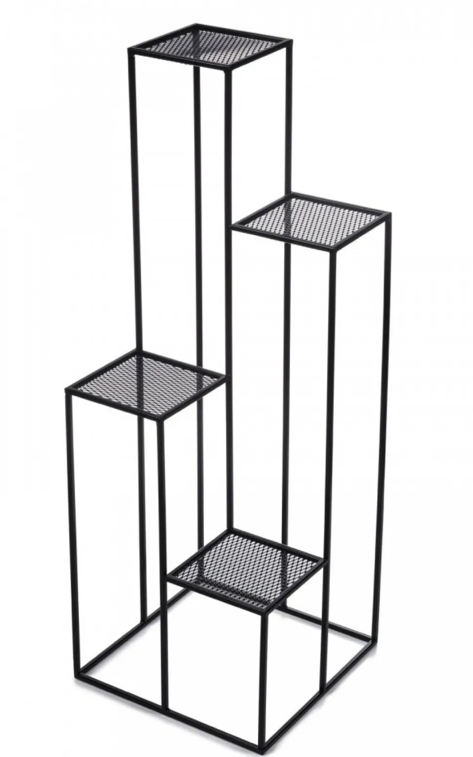 Kwietnik KASKADA czarny 110 cm siatka metalowy LOFT