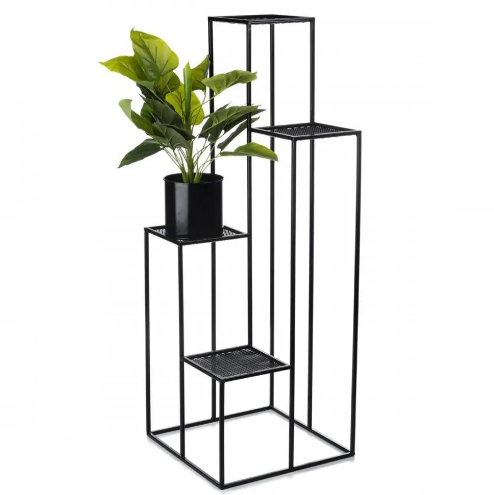 Kwietnik KASKADA czarny 110 cm siatka metalowy LOFT