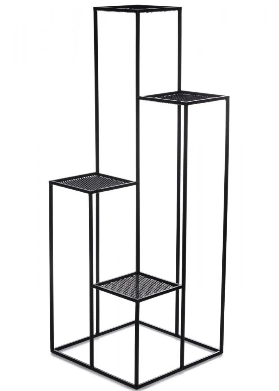 Kwietnik KASKADA czarny 110 cm siatka metalowy LOFT