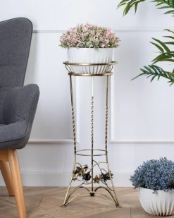 Kwietnik metalowy na jedną donicę Sibyl 72 cm