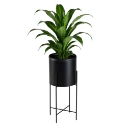 Kwietnik na kwiaty osłonka 55 cm czarny LOFT