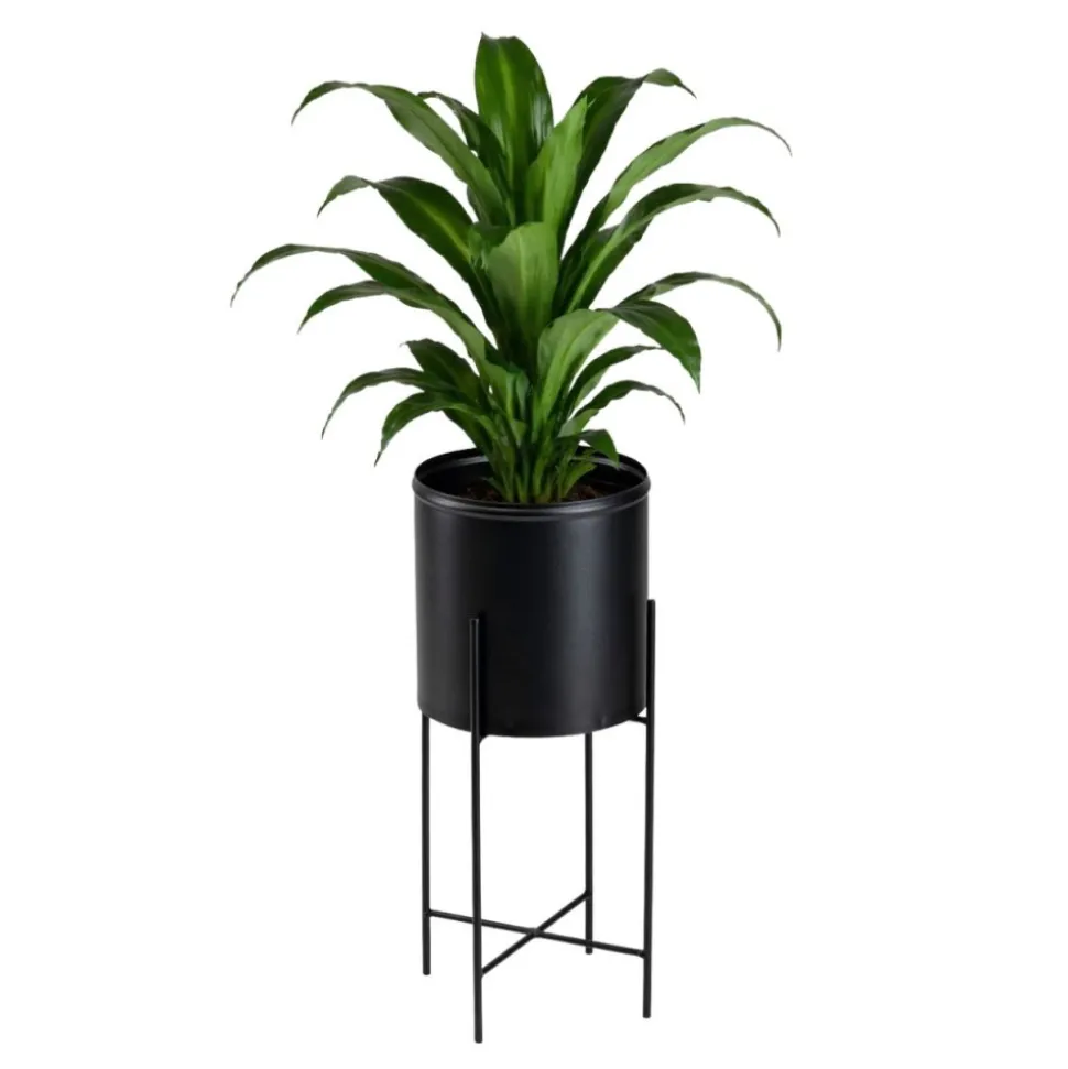 Kwietnik na kwiaty osłonka 55 cm czarny LOFT
