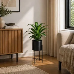 Kwietnik na kwiaty osłonka 55 cm czarny LOFT
