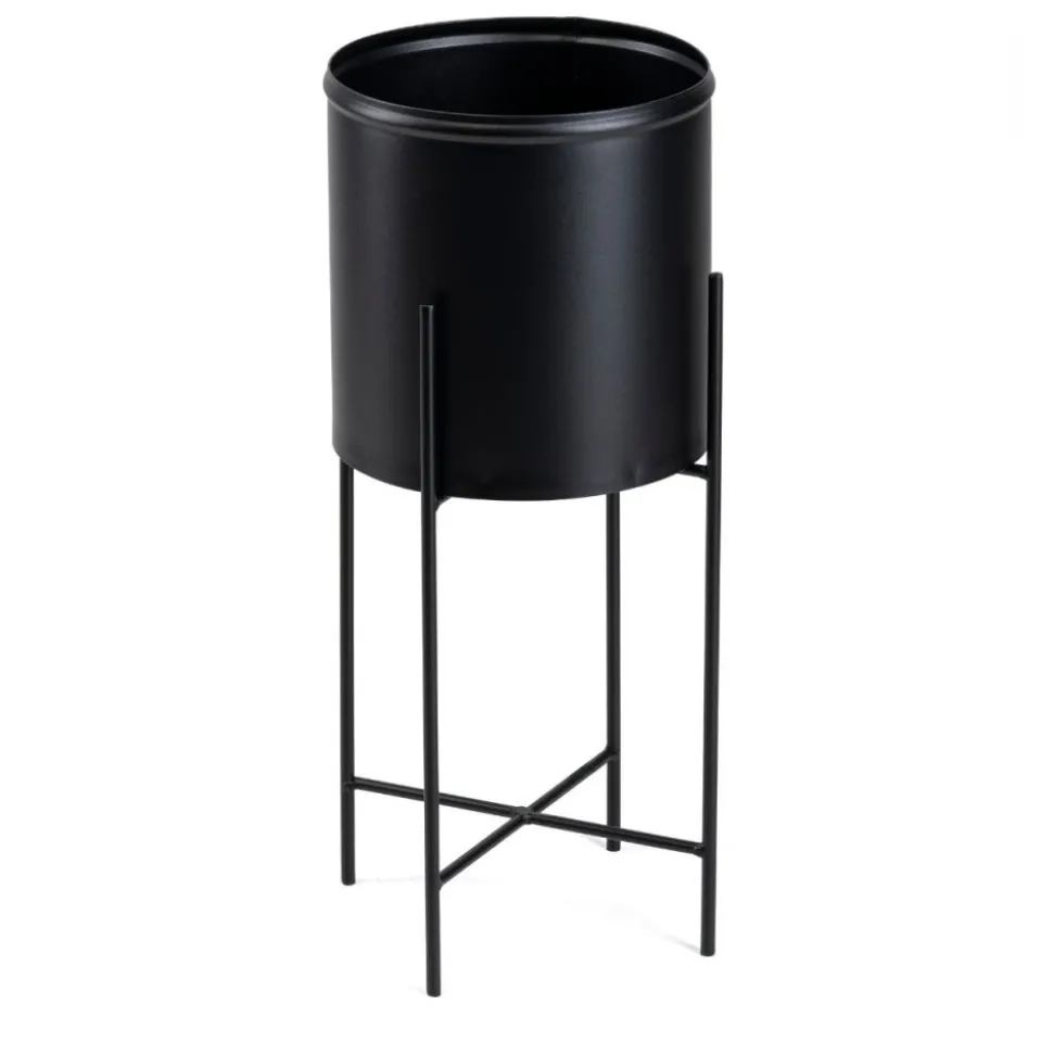 Kwietnik na kwiaty osłonka 55 cm czarny LOFT
