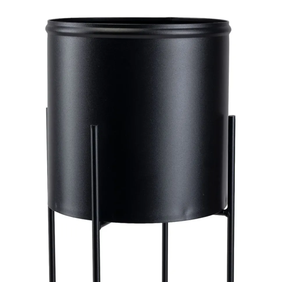 Kwietnik na kwiaty osłonka 55 cm czarny LOFT