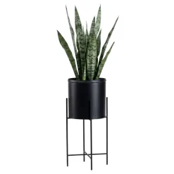 Kwietnik na kwiaty osłonka 55 cm czarny LOFT