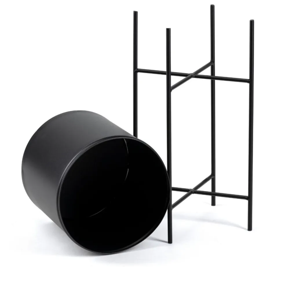 Kwietnik na kwiaty osłonka 55 cm czarny LOFT
