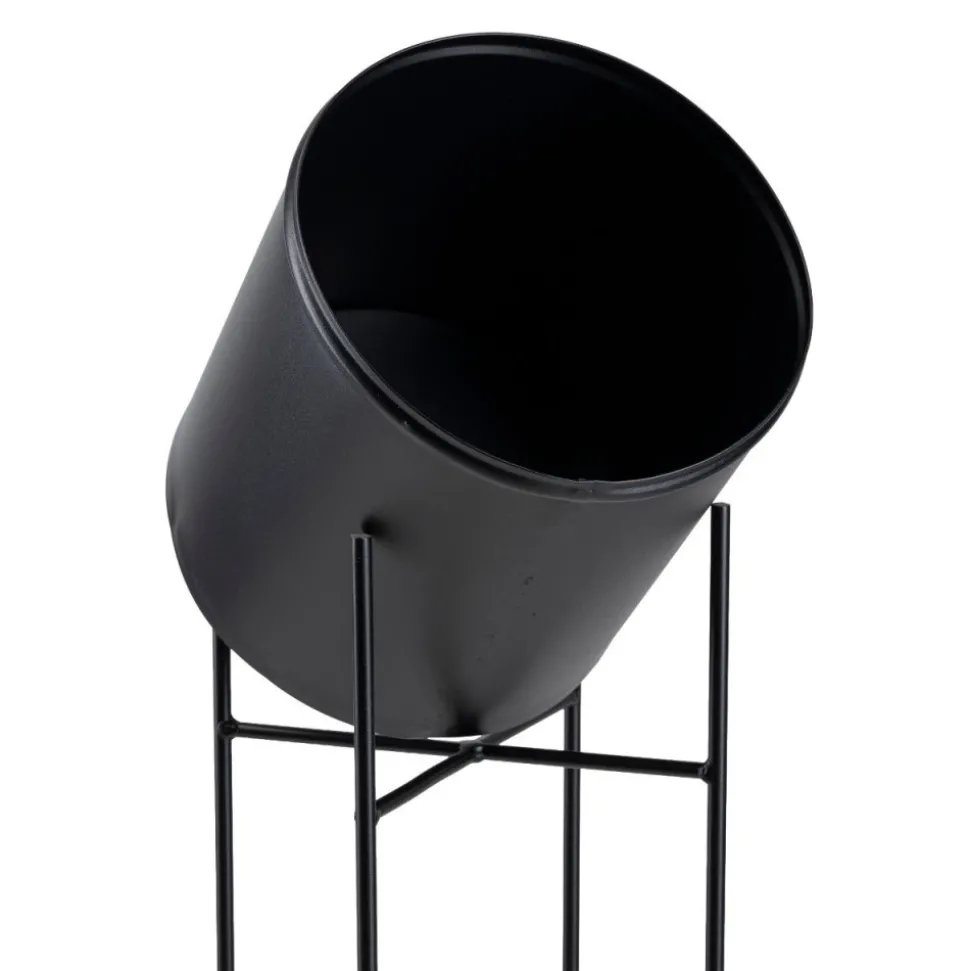 Kwietnik na kwiaty osłonka 55 cm czarny LOFT