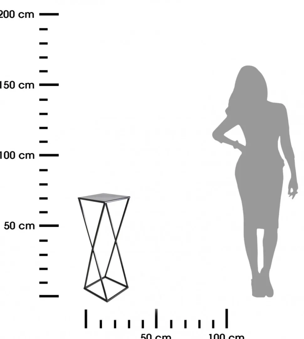 Kwietnik na rośliny stojący 70 cm czarny LOFT
