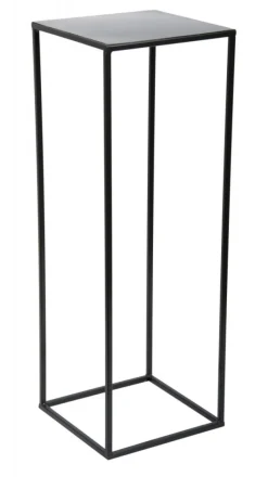 Kwietnik nowoczesny czarny 70 cm stojący