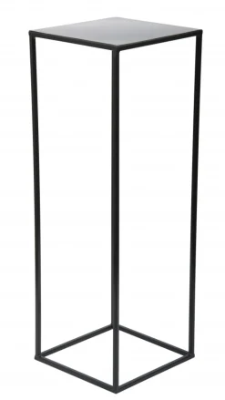 Kwietnik nowoczesny czarny 70 cm stojący