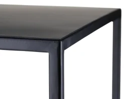 Kwietnik nowoczesny czarny 70 cm stojący
