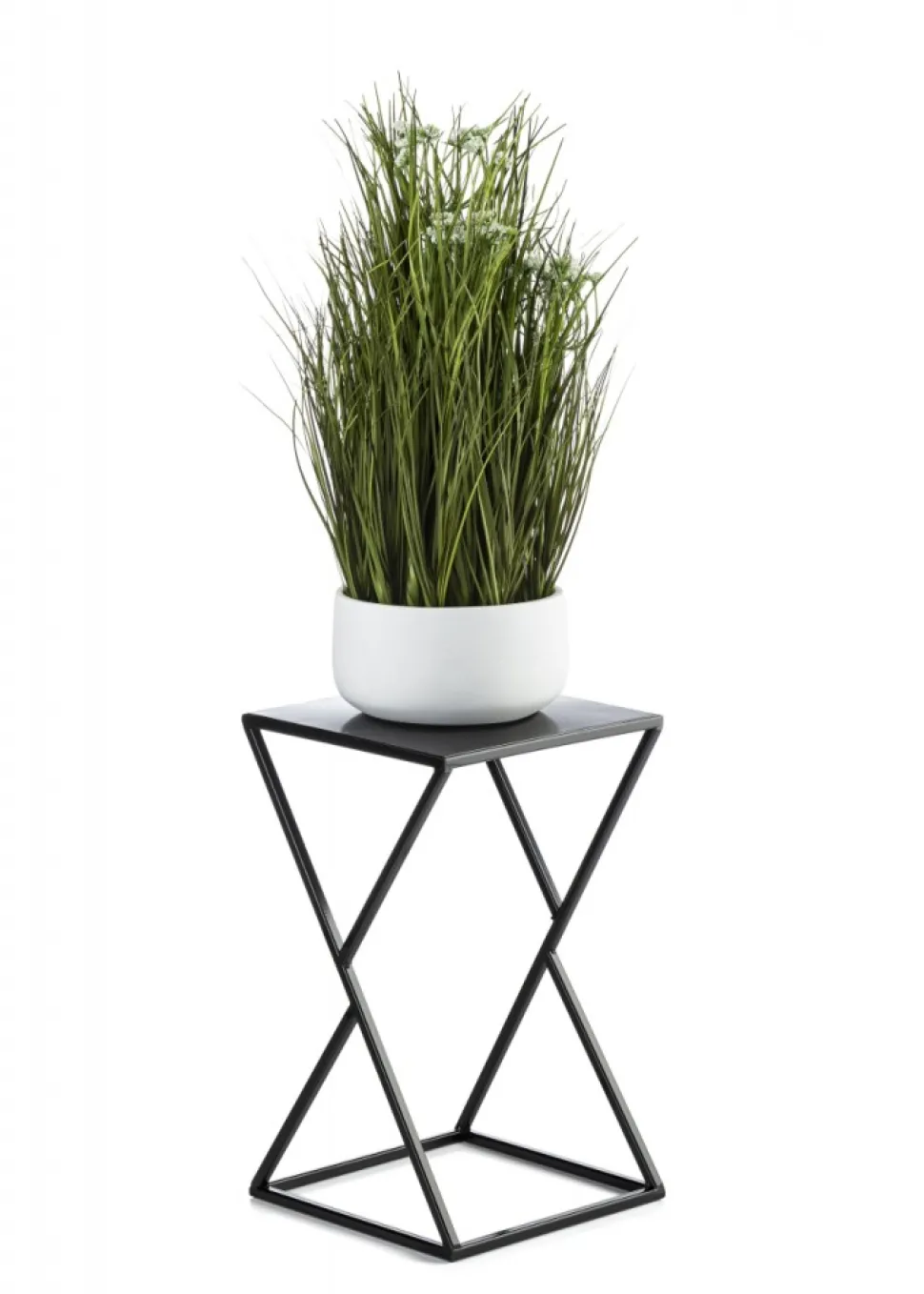 Kwietnik nowoczesny LOFT czarny 40 cm industrialna