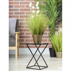 Kwietnik nowoczesny stojący 40 cm czarny