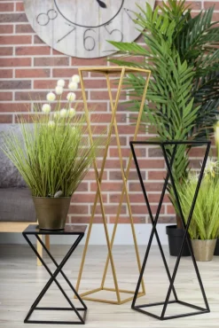 Kwietnik nowoczesny stojący 40 cm czarny LOFT