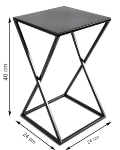 Kwietnik nowoczesny stojący 40 cm czarny LOFT