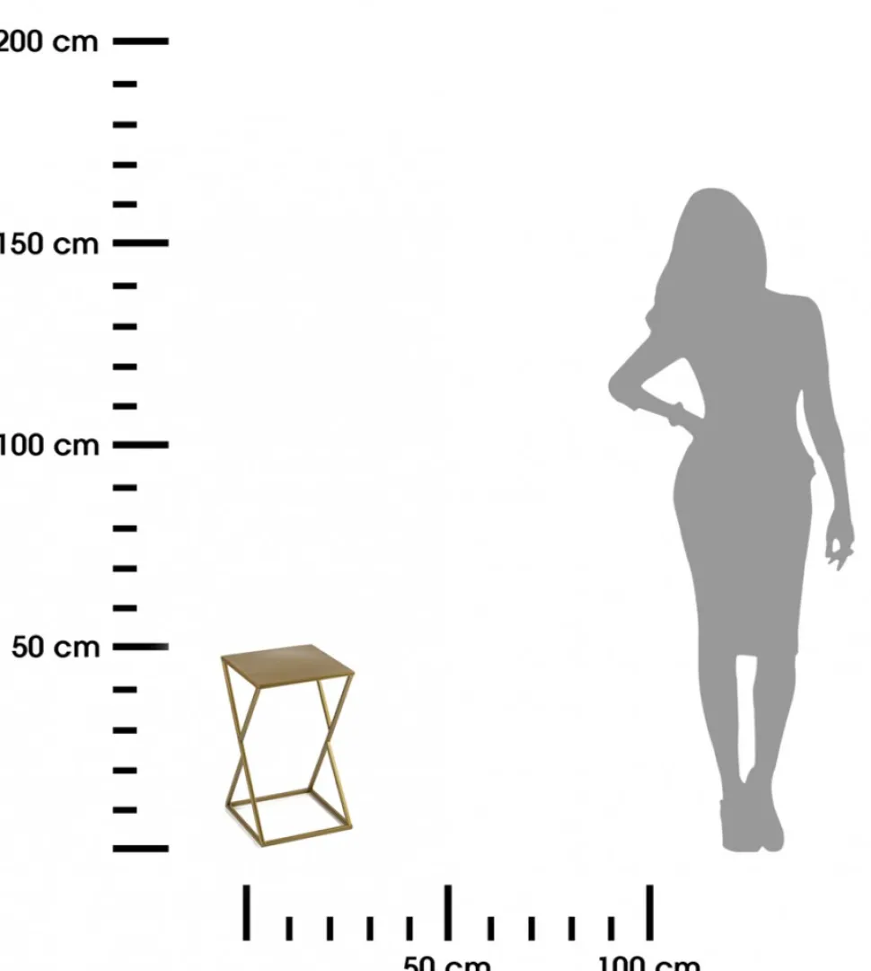Kwietnik nowoczesny stojący na kwiaty 40 cm złoty