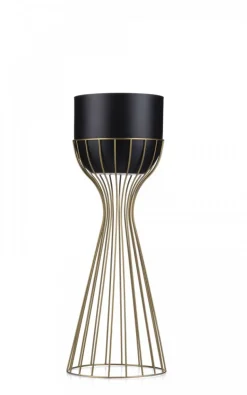 Kwietnik nowoczesny z osłonką 56 cm LOFT metal