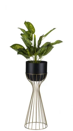Kwietnik nowoczesny z osłonką 56 cm LOFT metal