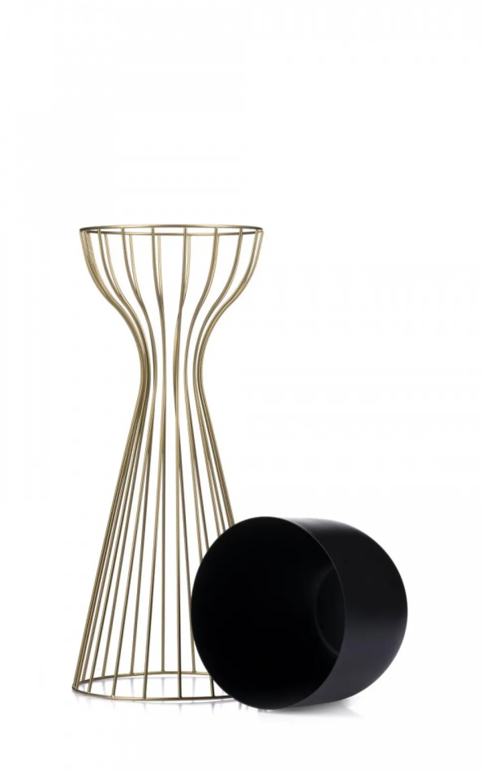 Kwietnik nowoczesny z osłonką 56 cm LOFT metal