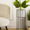 Kwietnik nowoczesny z osłonką 55 cm LOFT metalowy