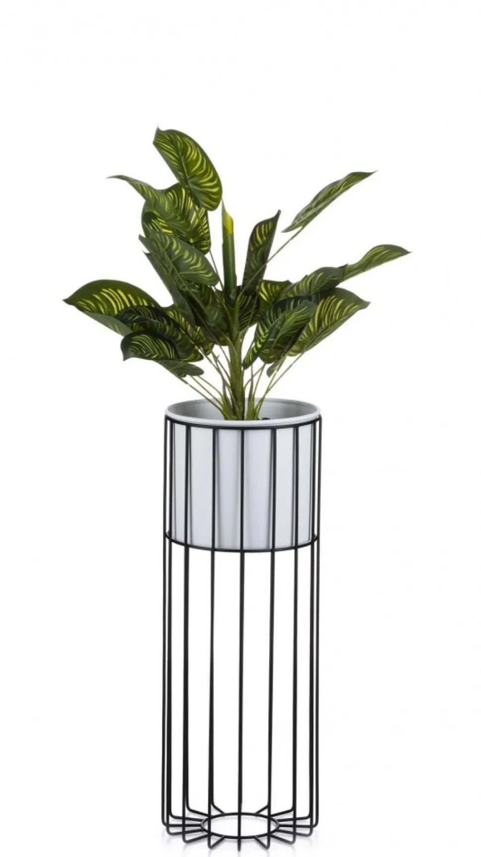 Kwietnik nowoczesny z osłonką 55 cm LOFT metalowy