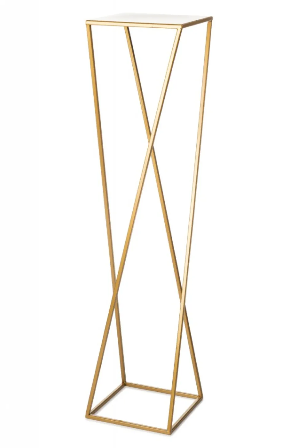 Kwietnik nowoczesny złotym stojący 100 cm