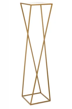 Kwietnik nowoczesny złotym stojący 100 cm