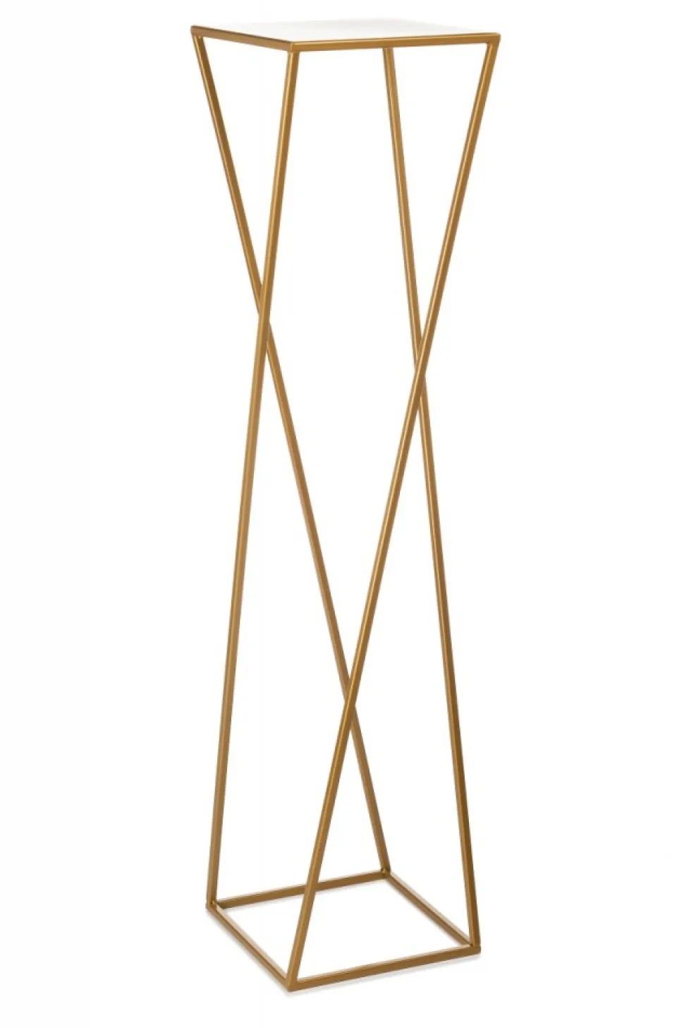 Kwietnik nowoczesny złotym stojący 100 cm