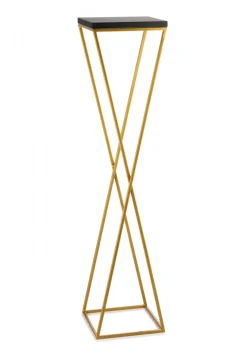 Kwietnik stojak 100 cm blat czarny LOFT metalowy