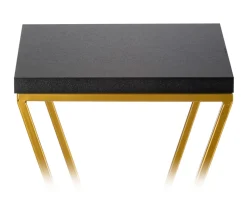 Kwietnik stojak 100 cm blat czarny LOFT metalowy