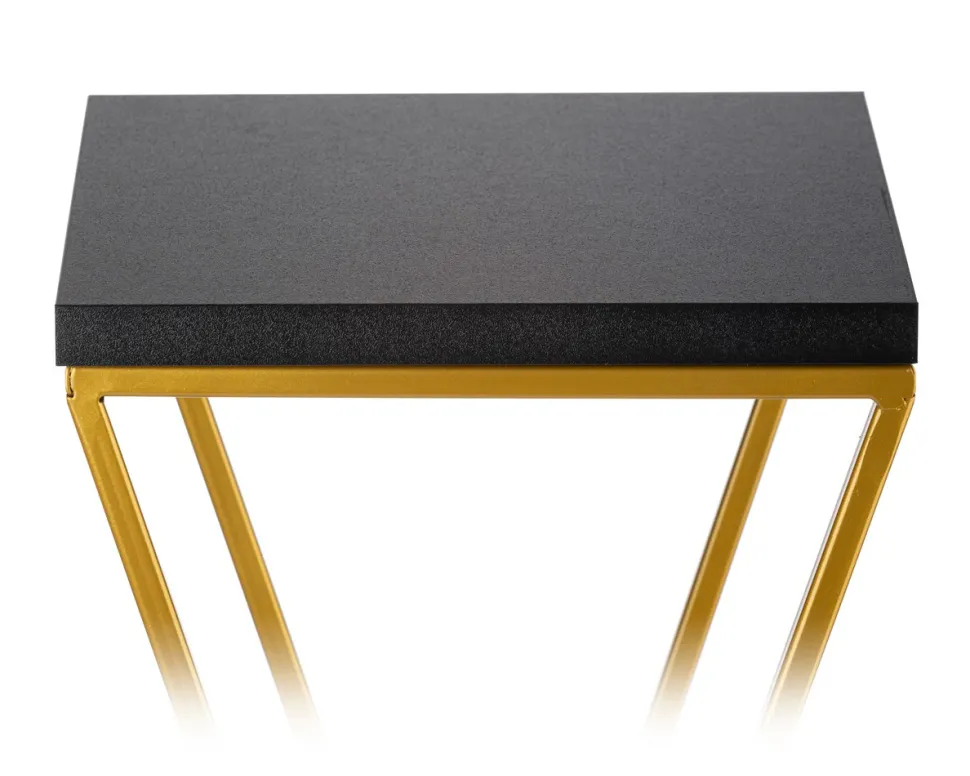 Kwietnik stojak 100 cm blat czarny LOFT metalowy