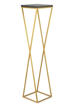Kwietnik stojak 100 cm blat czarny LOFT metalowy