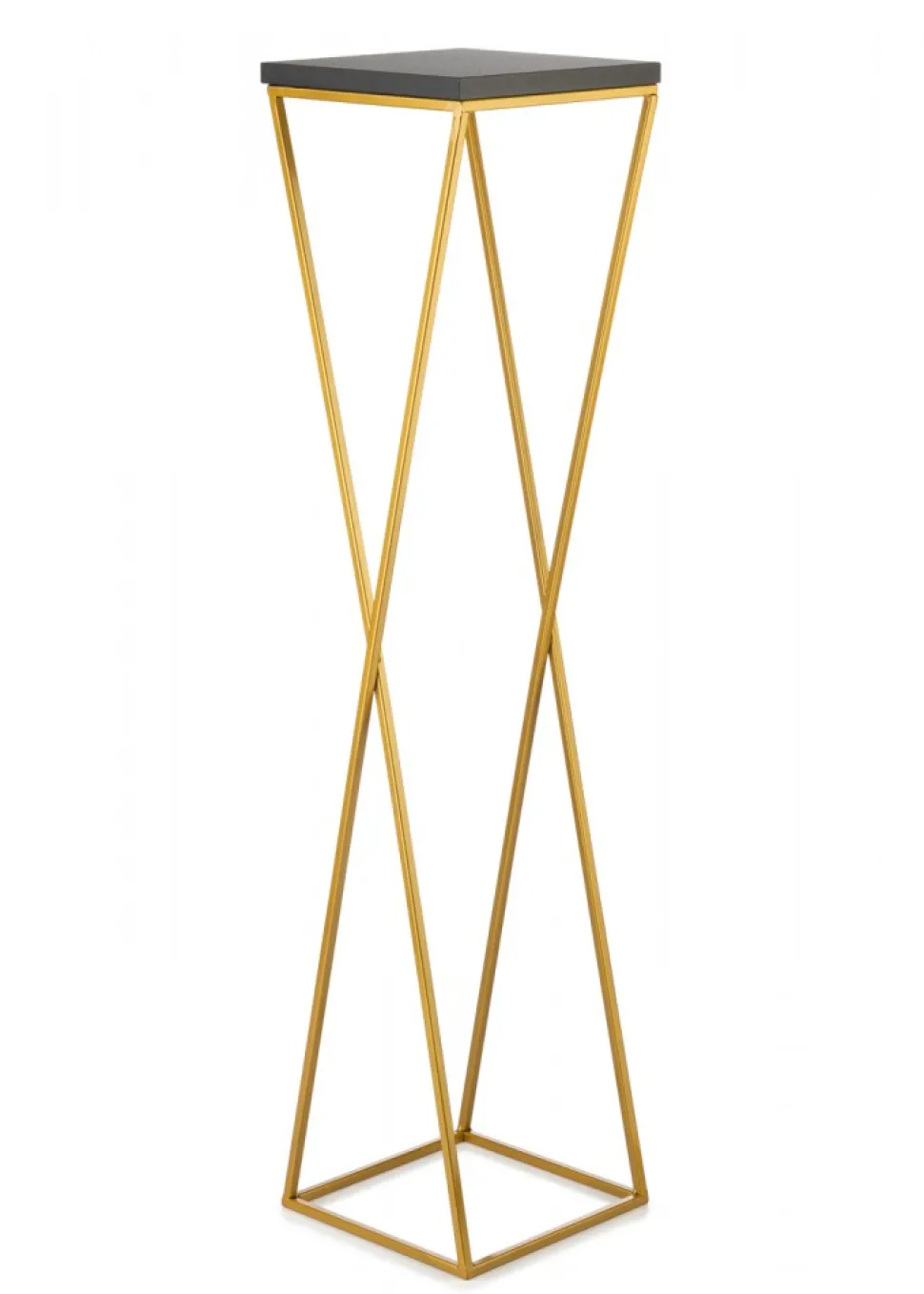 Kwietnik stojak 100 cm blat czarny LOFT metalowy