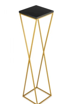 Kwietnik stojak 100 cm blat czarny LOFT metalowy