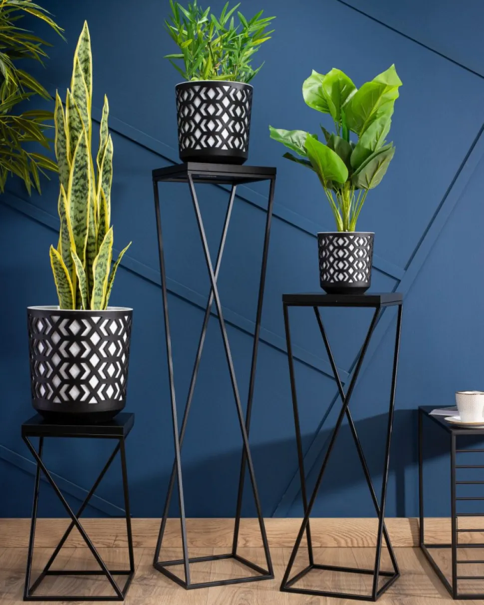 Kwietnik stojak 100 cm metalowy LOFT na kwiaty