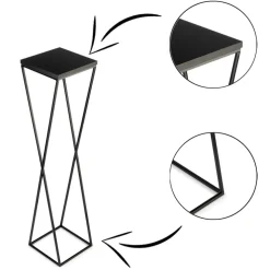 Kwietnik stojak 100 cm z blatem MDF LOFT